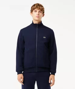 Lacoste Sweatshirts-Men'S Regular Fit Brushed Fleece Zipped Jogger Sweatshirt