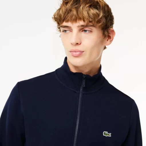 Lacoste Sweatshirts-Men'S Regular Fit Brushed Fleece Zipped Jogger Sweatshirt