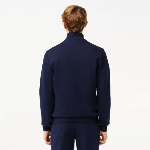 Lacoste Sweatshirts-Men'S Regular Fit Brushed Fleece Zipped Jogger Sweatshirt