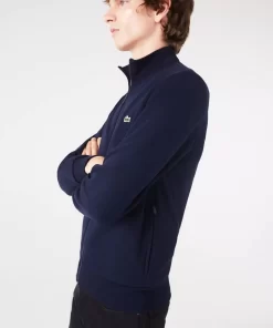 Lacoste Sweatshirts-Men'S Regular Fit Brushed Fleece Zipped Jogger Sweatshirt