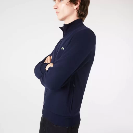 Lacoste Sweatshirts-Men'S Regular Fit Brushed Fleece Zipped Jogger Sweatshirt