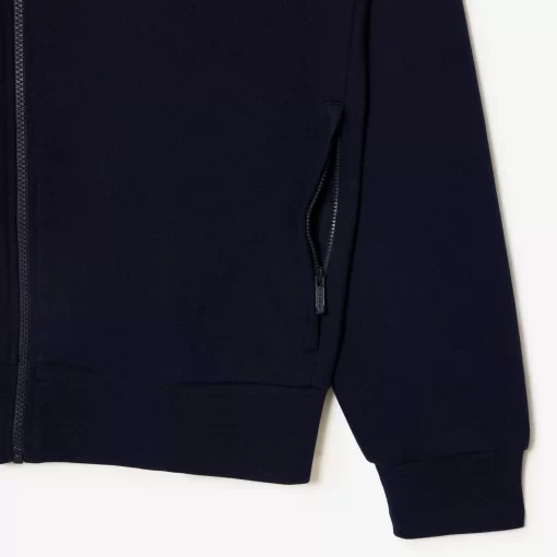 Lacoste Sweatshirts-Men'S Regular Fit Brushed Fleece Zipped Jogger Sweatshirt