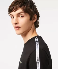 Lacoste T-Shirts-Men'S Regular Fit Logo Stripe T-Shirt