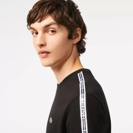 Lacoste T-Shirts-Men'S Regular Fit Logo Stripe T-Shirt