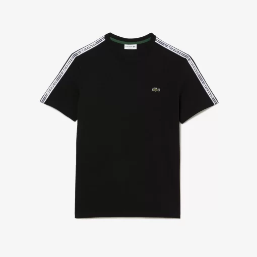 Lacoste T-Shirts-Men'S Regular Fit Logo Stripe T-Shirt