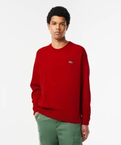 Lacoste Knitwear-Men'S Relaxed Fit Crew Neck Wool Sweater