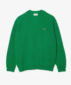 Lacoste Knitwear-Men'S Relaxed Fit Crew Neck Wool Sweater