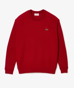 Lacoste Knitwear-Men'S Relaxed Fit Crew Neck Wool Sweater