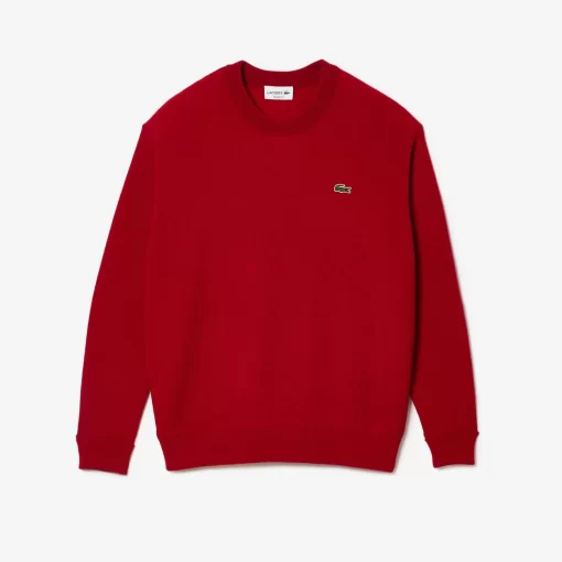 Lacoste Knitwear-Men'S Relaxed Fit Crew Neck Wool Sweater