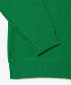 Lacoste Knitwear-Men'S Relaxed Fit Crew Neck Wool Sweater