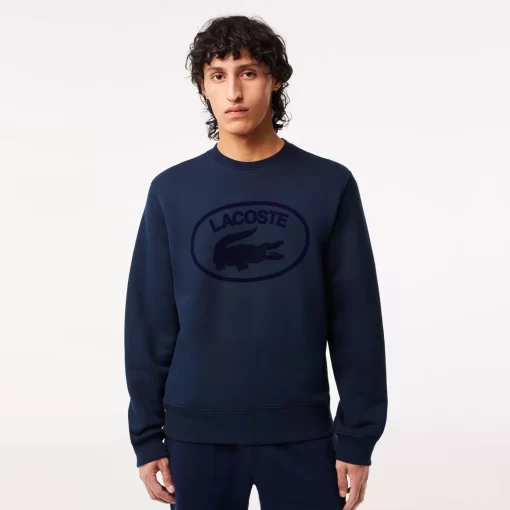 Lacoste Sweatshirts-Men'S Relaxed Fit Organic Cotton Sweatshirt