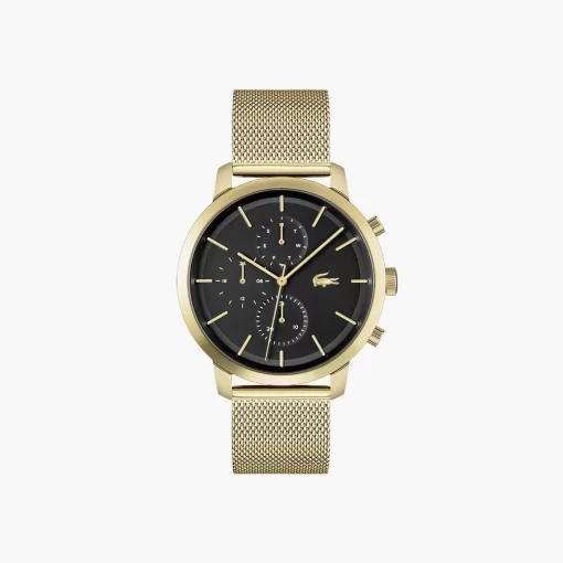 Lacoste Watches-Men'S Replay Fine Gold Ip Steel