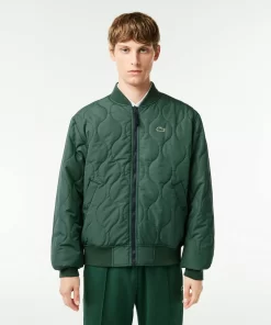 Lacoste Jackets & Coats-Men'S Reversible Quilted Taffeta Bomber Jacket