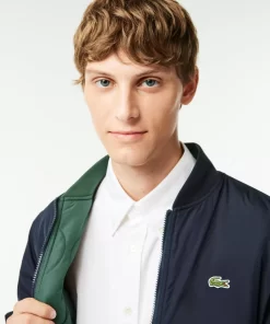 Lacoste Jackets & Coats-Men'S Reversible Quilted Taffeta Bomber Jacket