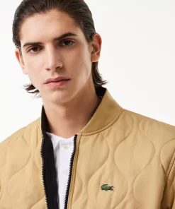 Lacoste Jackets & Coats-Men'S Reversible Quilted Taffeta Bomber Jacket