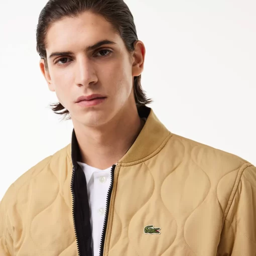 Lacoste Jackets & Coats-Men'S Reversible Quilted Taffeta Bomber Jacket