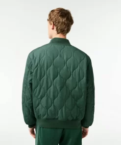 Lacoste Jackets & Coats-Men'S Reversible Quilted Taffeta Bomber Jacket