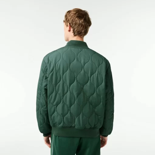 Lacoste Jackets & Coats-Men'S Reversible Quilted Taffeta Bomber Jacket