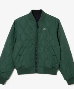 Lacoste Jackets & Coats-Men'S Reversible Quilted Taffeta Bomber Jacket