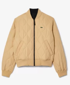 Lacoste Jackets & Coats-Men'S Reversible Quilted Taffeta Bomber Jacket