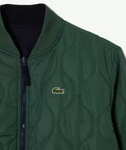 Lacoste Jackets & Coats-Men'S Reversible Quilted Taffeta Bomber Jacket