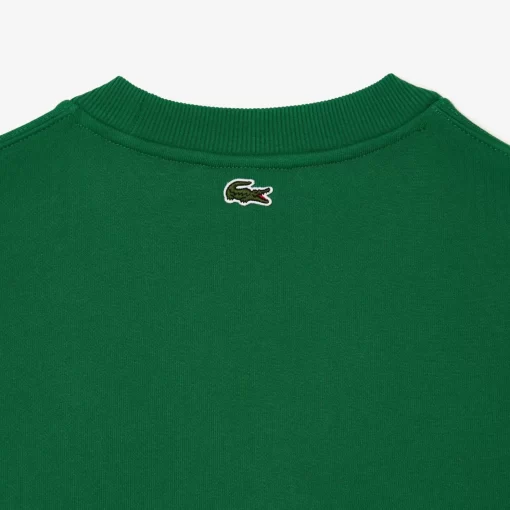 Lacoste Sweatshirts-Men'S Round Neck Loose Fit Croc Print Jogger Sweatshirt