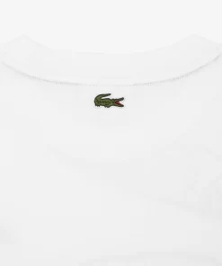 Lacoste T-Shirts-Men'S Round Neck Loose Fit Crocodile Print T-Shirt