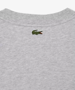 Lacoste T-Shirts-Men'S Round Neck Loose Fit Crocodile Print T-Shirt