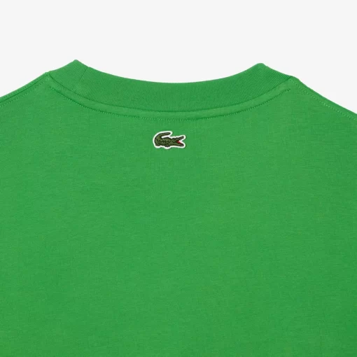 Lacoste T-Shirts-Men'S Round Neck Loose Fit Crocodile Print T-Shirt