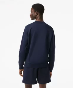 Lacoste Sweatshirts-Men'S Round Neck Unbrushed Fleece Sweatshirt