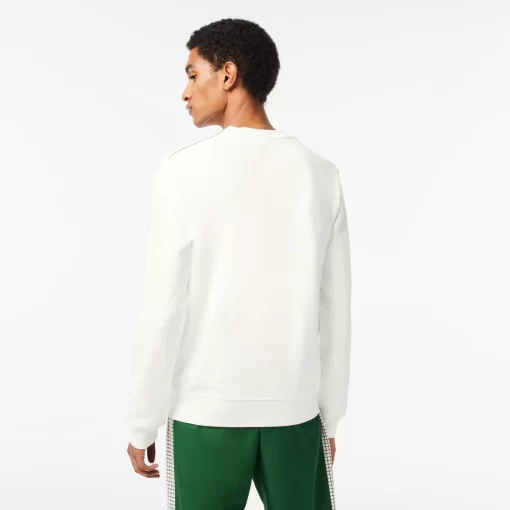 Lacoste Sweatshirts-Men'S Round Neck Unbrushed Fleece Sweatshirt