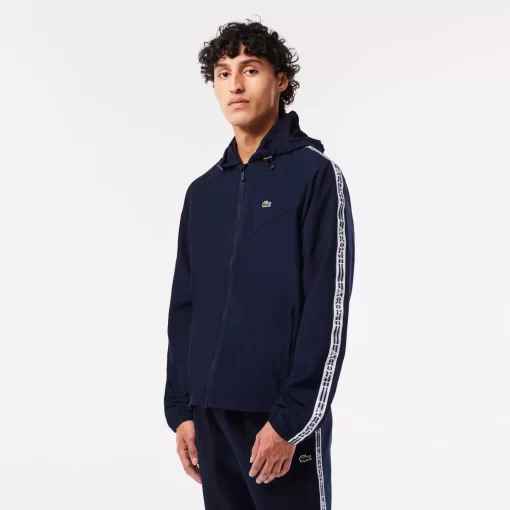 Lacoste Tracksuits-Men'S Short Recycled Polyester Track Jacket