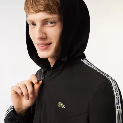 Lacoste Tracksuits-Men'S Short Recycled Polyester Track Jacket