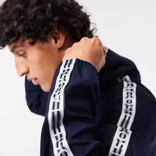 Lacoste Tracksuits-Men'S Short Recycled Polyester Track Jacket