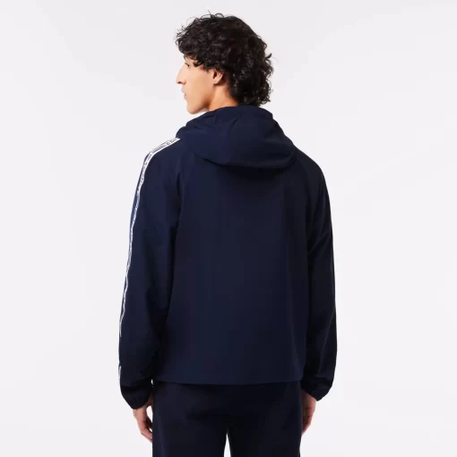 Lacoste Tracksuits-Men'S Short Recycled Polyester Track Jacket