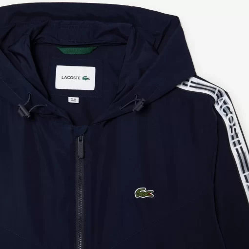 Lacoste Tracksuits-Men'S Short Recycled Polyester Track Jacket