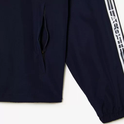 Lacoste Tracksuits-Men'S Short Recycled Polyester Track Jacket