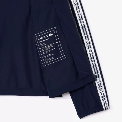 Lacoste Tracksuits-Men'S Short Recycled Polyester Track Jacket