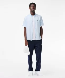 Lacoste Shirts-Men'S Short Sleeve Linen Shirt