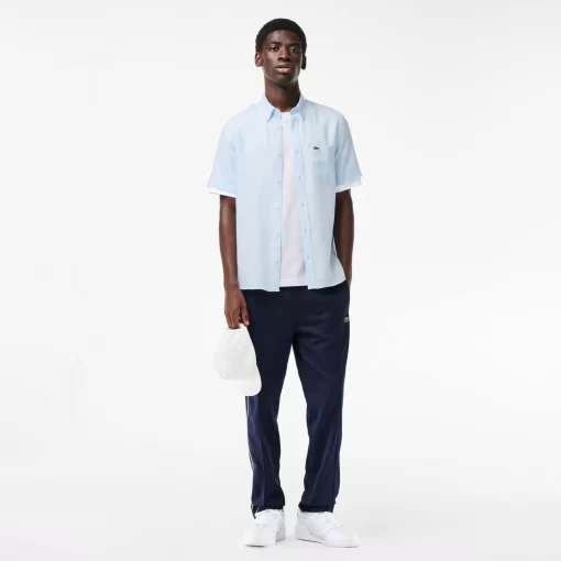 Lacoste Shirts-Men'S Short Sleeve Linen Shirt