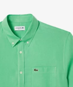 Lacoste Shirts-Men'S Short Sleeve Linen Shirt