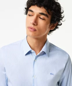 Lacoste Shirts-Men'S Slim Fit Check Stretch Poplin Shirt