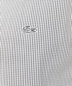 Lacoste Shirts-Men'S Slim Fit Check Stretch Poplin Shirt