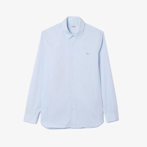 Lacoste Shirts-Men'S Slim Fit Check Stretch Poplin Shirt