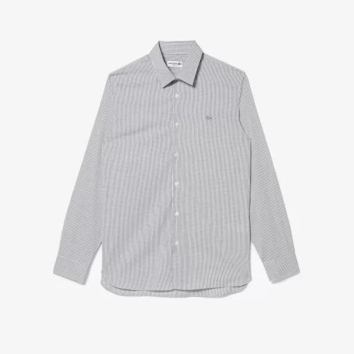 Lacoste Shirts-Men'S Slim Fit Check Stretch Poplin Shirt