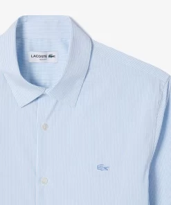 Lacoste Shirts-Men'S Slim Fit Check Stretch Poplin Shirt