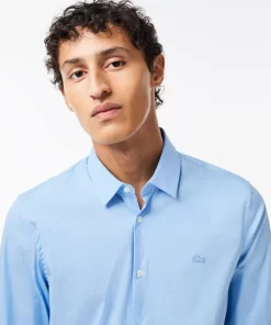 Lacoste Shirts-Men'S Slim Fit French Collar Cotton Poplin Shirt