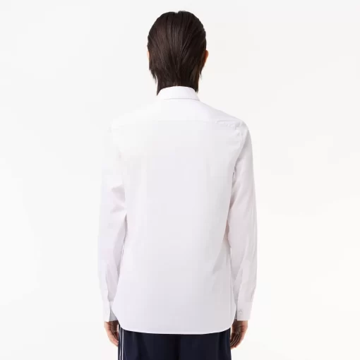 Lacoste Shirts-Men'S Slim Fit French Collar Cotton Poplin Shirt