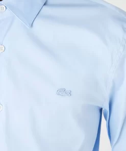 Lacoste Shirts-Men'S Slim Fit French Collar Cotton Poplin Shirt