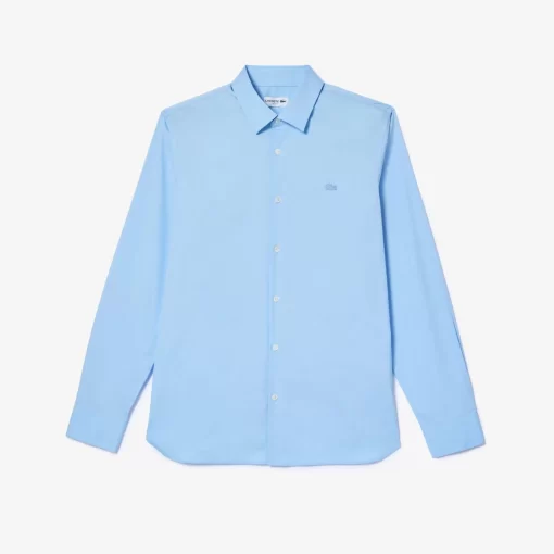 Lacoste Shirts-Men'S Slim Fit French Collar Cotton Poplin Shirt